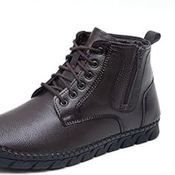 Leather Ankle Lace Up Formal Shoes Chukka Boots for Men-image-1