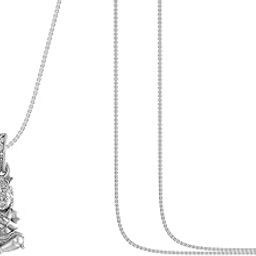 Akshat Sapphire Sterling Silver (92.5% purity) God Kanha Laddu Gopal Chain with Pendant for Men & Women Bhagwan Thakur ji Bal Krihna Kanhaiya Chain Locket for Good Health & Wealth-picture-10
