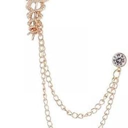 ™ 3xSuit Brooch with Chain Fashion Wedding Brooch Pin Jewelry Angel Wing Brooch Aureate | Pins & Brooches | Fashion Jewelry-image-54