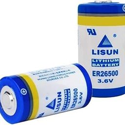 Tektown LISUN ER26500 C Size Lithium Battery, 3.6V 9000mAh High Capacity PLC Battery (2 Pack)-11