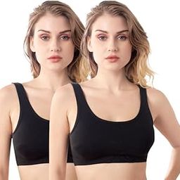 Women's Wirefree Sports Slip on Sports Bra Combo Pack - COMBN3014-image-0