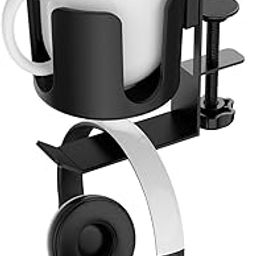 ZORBES® 2 in 1 Headphone Hanger with Desk Cup Holder-image-18