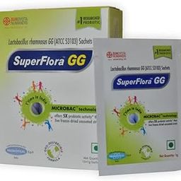 Sundyota's Superflora GG Probiotic Supplement | Eq. to 30 billion cells - 5X more probiotic activity | Probiotic for kids, men & women | Orodispersible vanilla flavored Sachets. (20 Sachets)-18