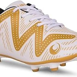 Freedom DRIBBLER01 Football Sports Shoes for Men with PU Upper | TPR Sole | Quick-Wear Elastic Laces | Comfortable & Lightweight | Stylish & Durable Design - Golden-picture-10