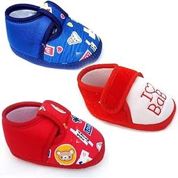 Baby Shoes & Sandal for Boy's and Girl's Canvas with Anti-Slip Sole Combo of 3 Pair --image-94