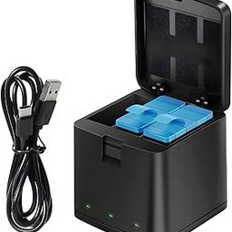 LIRAMARK Battery Charger 3-Channel USB Battery Quick Charger with Type-C Cord for GoPro Hero 11/10/9 Black, Batteries Storage Carrying Case Compatible with Go Pro 9 10 11 12 Camera (Only Charger)-23