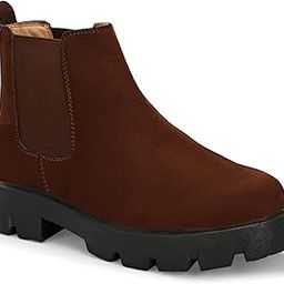 Men's Premium Suede Chelsea Boots|Soft Cushioned Chunky Insole |Slip-Resistance|Dynamic Feet Support|Arch Support Boots| Height Increasing Boots for Men-image-37