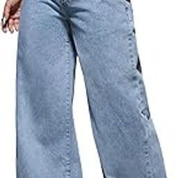 Jeans for Women || High Waist Jeans for Women || Baggy Jeans for Women || Wide Leg Jeans for Women || Straight Fit Jeans for Women High Waist || Jeans for Women Stretchable (B0DXFMP41X)-image-53