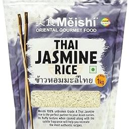 Meishi Thai Grade A Jasmine Rice, 1kg | Soft Texture and a Delicate Floral Fragrance | Thai Jasmine Rice | Aromatic and Delicious-image-82