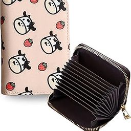 Card Holder for Women - Elegant and Versatile Card Organizer, Credit Cardholder, Card Case, Card Pouch -DMFP96- (Pink)-31
