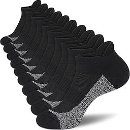 Ankle Socks Women Athletic No Show Socks Running Comfort Cushioned 5-Pairs-image-2