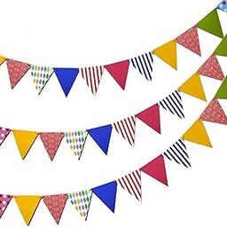 Pop the Party Bunting Flags Banner for Kids Room, Play School Decoration, Birthday Party, Baby Shower (Multi)(Pack of 3) ,Paper-picture-13