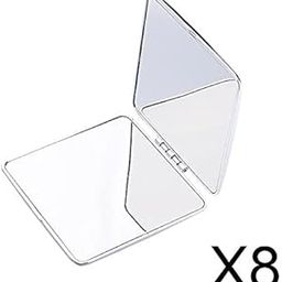 UJEAVETTE® 8xPocket Travel Cute Vanity Mirror Lovely Portable Makeup Mirrors Square-image-22