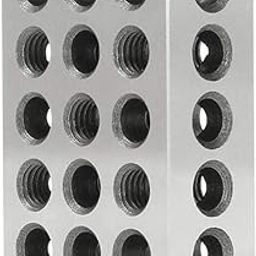 GRANE Pair 1-2-3 Block Set 0.0001 inch Precision Matched Milling Machinist 23 Holes-picture-23