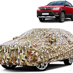 VOICO Waterproof Car Body Cover for Maruti Suzuki Vitara Brezza -Dust, UV Proof with Mirror Pocket and Soft Cotton Lining (Bottom Elastic & Triple Stitched) -Military Jungle Print, Camouflage Design-picture-25