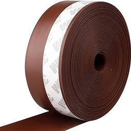 Vikizan Door Bottom Sealer Door Bottom Seal Strip Silicone Door Strip Silicone Door Bottom Seal Strip Door Bottom Sealing Strip Door Noise Blocker Rubber Sliding Door Seal/Brown / 10 Feet / 3 Meter-image-83