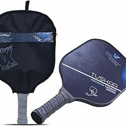 Vixen Pickleball Racket Tuskar with Cover | Premium Carbon |Cushion Comfort Handle Grip | Faster Swing Speed Pickleball Paddle 1 Unit with Cover.-picture-10