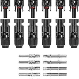 6 Pairs Male/Female IP67 waterproof MC 4 Solar Panel Cable Connectors (6 Pairs)-image-54