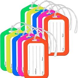 Pack of 10 Luggage Tags, Smart Tags for Travel suitcases, Travel Bag Tags for Easily Identification of Bags (Multicolour)-image-48