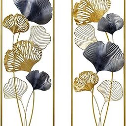 HEAVENGLOW Metal Wall Decor Sculpture Leaves Wall Art Line Drawing for Farmhouse Porch L and R-image-64