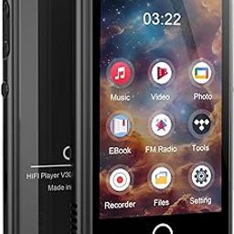 80GB MP3 Music Player with Bluetooth, 3-inch Portable MP4 Player Support All Formats Video with Built-in Speaker, FM Radio, Video, E-Book, Recording. Expandable up to 256GB, Black-23