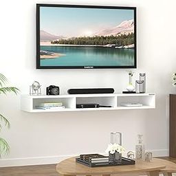 Nixon Wooden TV Entertainment Unit/Set Top Box Holder for Home/TV Cabinet for Wall (White) (Ideal for 32-40 Inch)-image-79