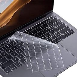 MORUS Keyboard Cover for 2019-2018 MacBook Air 13" (A1932) with Touch ID Retina Display Accessories TPU Ultra Thin Keyboard Protector (Transparent Clear)-12