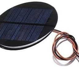 SYMFONIA Mini 6V 80mA Wire Attached Mini Solar Panel Round Shape-2