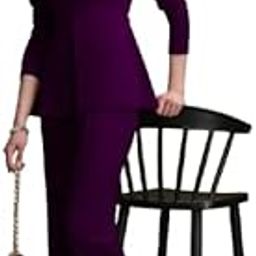 Flowy Women’s Cord-Set in Polyester with Tunic Top and Wide-Leg Bottoms for Comfort-image-38
