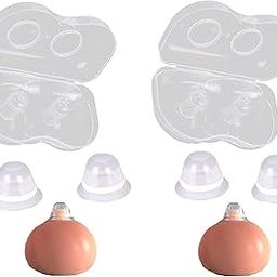 Finever Nipple Corrector for Flat Inverted Nipples Silicone with Clear Case (2 Pair)-image-18