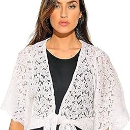 Women Broad/Butterfly Sleeve Jhabla Style Cotton Blend Shrug for Women-19