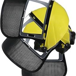 Face Shield Mask Breathable Lightweight Face Visor for Grinding Work Cutting Yellow-image-55