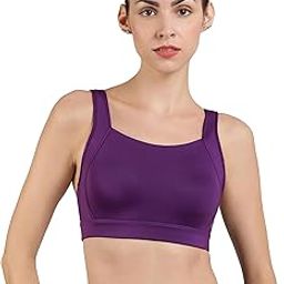 Padded Non-Wired Full Coverage High Impact Energize Active Sports Bra-image-18