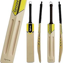 Lifelong Adult Groove Bat | Standard Size Cricket Bat | Lightweight Poplar Wood | Soft & Medium Tennis Ball Play | Durable Rubber Grip | Fast Swing Groove Design | Tournament-Ready Wooden Bat-18
