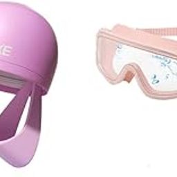 Proberos® Swimming Goggles for Women & Waterproof Elastic Swimming Cap Combo, Anti-Fog No Leak UV Protection, Adjustable Strap, Ear Plugs, Ideal for Swim, Diving, Water Sports-image-69