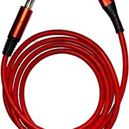 Imaginea 1.5 Meter USB-C to 6.35mm 1/4 inch TS Audio Cable, Gold Plated USB Type C to 1/4" Male Mono Interconnect Aux Adapter Cable Compatible with iPhone 15/16 Series (Red)-0