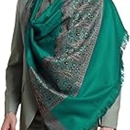 Men's Acro Wool Blended Shawl - Handloom Woven Pattern - Stoles for Men - Gents Shawls - Soft & Warm Wrap - Ideal for Winter - Size 100cm x 200cm-image-28