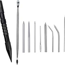 LICHTS Paracord Lacing Needles Stainless Steel Tool Set FID Lacing Stitching 12Pcs-image-89