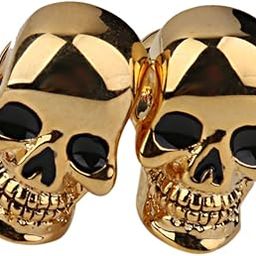 Pair of Mens Skull Shaped Cufflinks for Shirts Suits Officewear-image-54