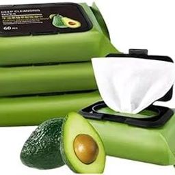 UrbanCrafts Green Makeup Removing Disposable Wipes, nourishing your skin with the natural goodness of avocado (pack of 1/60pcs)-image-52