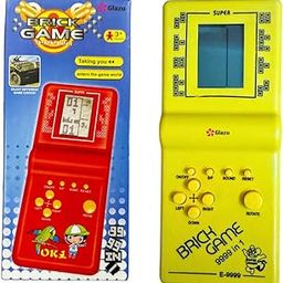 AbracaBoo Hand Held Battery Operated Pop Station Brick Game Set for Kids | Fun & Engaging Retro Gaming Console | Lightweight, Portable, and Durable Toy | Educational & Entertaining (Yellow01)-image-29
