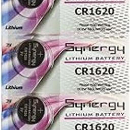 Synergy CR1620 3V Lithium Coin Cell Power Batteries (Silver) (Pack of 5 Batteries)-31