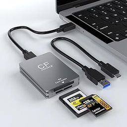 SCALEBEE CFexpress Type B and SD SDXC SDHC Dual Slot 2 in 1 Card Reader USB 3.2 Gen 2 - Transfer up to 10GB/s - Compact Slim Metal Body - Type C to C & A Cable Included-image-99