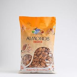 Hobby California/American Raw 3 Star Premium Almonds 1kg (Pack of 1) | Crunchy & Nutty | 100% Natural Badam Giri | High in Protein & Fiber | Dry Fruits for Snacking, Cooking & Gifting-image-50