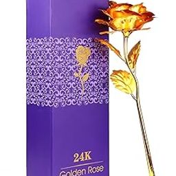 Far Vision 24K Gold Rose with Gift Box and Carry Bag - Best Gift for Girlfriend, Anniversary, Birthday, Wedding, Loved Ones for Girls, Women & Mens Now !-image-1