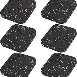 Rubber Ground Mat, Non‑Slip Exercise Equipment Mat for Sportsman for Exercise(Black Orange)-image-75