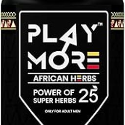 Play More African Herbs Power of Super Herbs 25, Men's Herbal Supplement-image-3