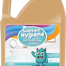 Captain Hygiene Bathroom Cleaner – 5 Litres | Powerful Stain Remover | Kills 99.9% of Germs | Fresh Scent | Toilet & Bathroom Surface Disinfectant-image-98