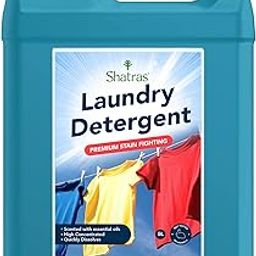 Shatras Bio Cleaning Solutions Natural Laundry Liquid, Natural, Biodegradable, Caustic Free, Baby Safe, No Harmful Chemicals, No Acid, Eco-Friendly, Environment Friendly, Non Toxic- Lavender (5L)-17