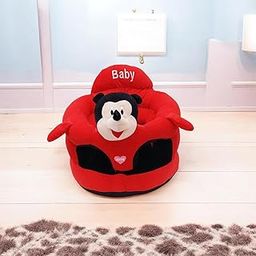 Small Baby Soft Plush Cushion Baby Sofa Seat Or Rocking Chair for Kids | Baby's Cute Shape Cotton Seat Safety Sofa (Use for Baby 0 to 2 Years) (RED Mky)-image-13